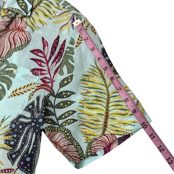 Tommy Bahama Small Men's Retro Vines Short Sleeve Linen Blend Printed Shirt NWT - Picture 7 of 15